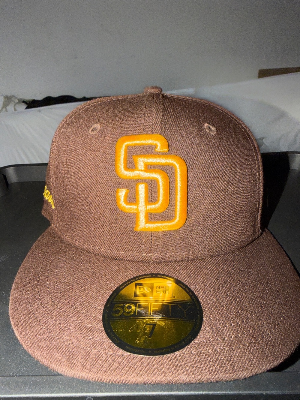 New Era Brown Cap with Yellow SD Logo